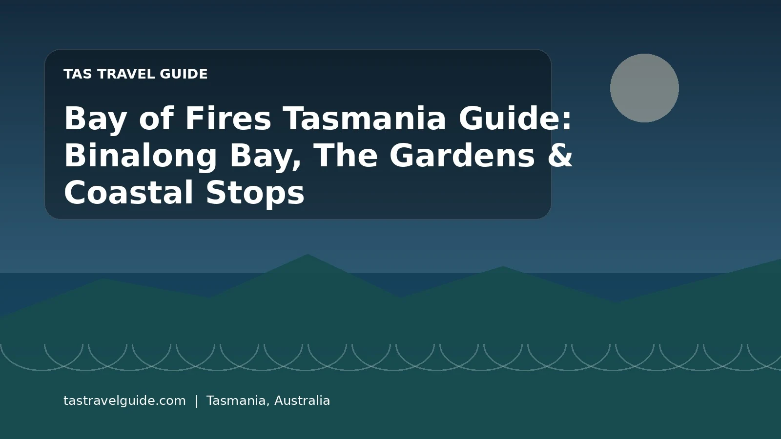 Binalong Bay coastline in the Bay of Fires region